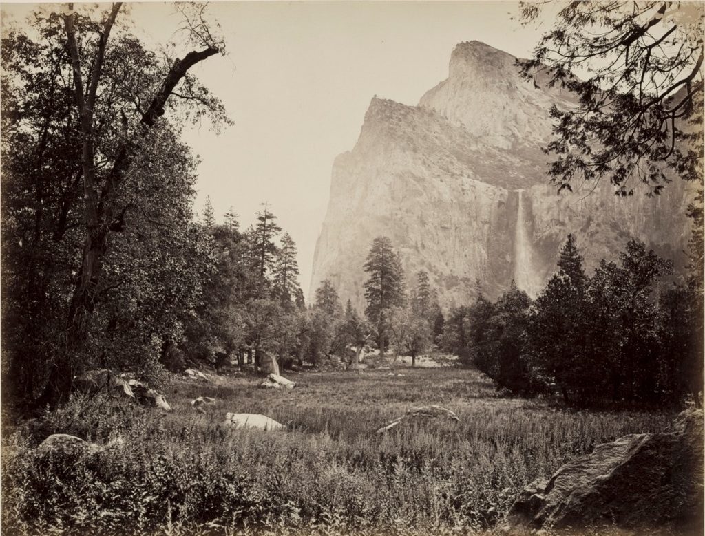 Bridal Veil, Yosemite by Carleton E. Watkins (American, 1829–1916)