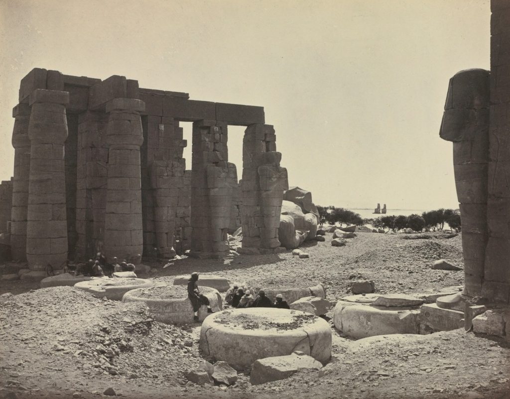 The Ramesseum, Thebes by Adolphe Braun (French, 1812–1877)