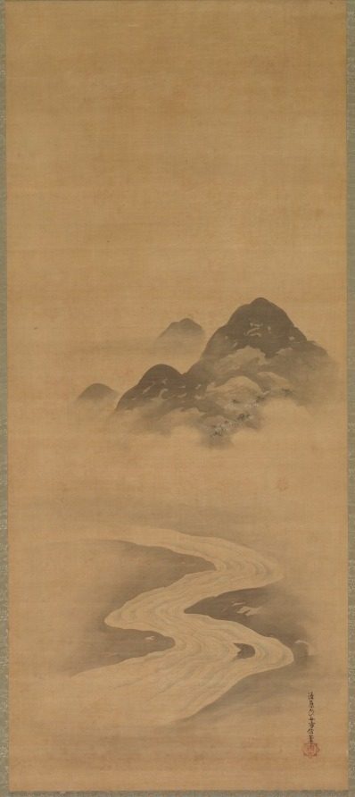 Minamoto no Nakakuni Visits Lady Kogō by Kiyohara Yukinobu (Japanese, 1643–1682)