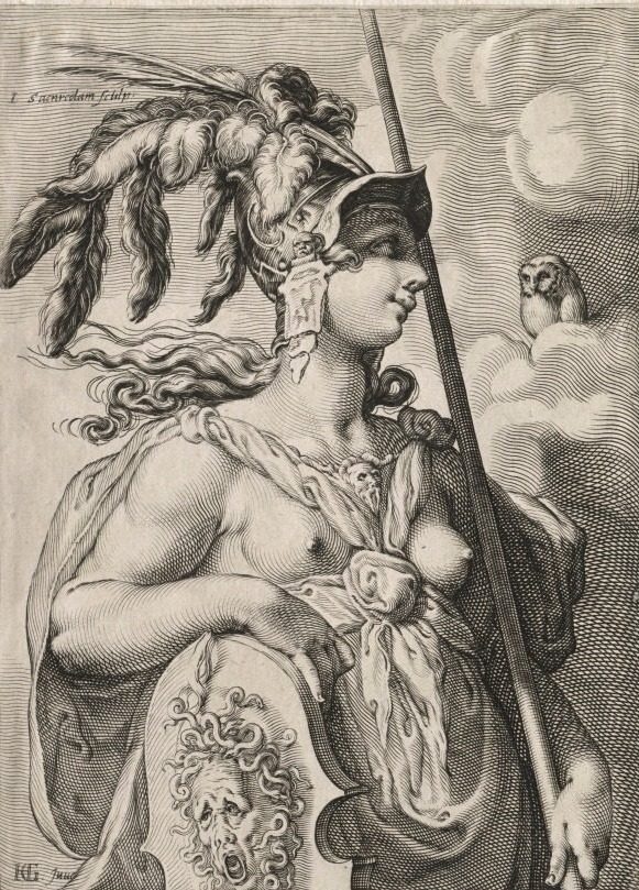 Pallas Athena by Jan Saenredam (Dutch, 1565–1607)
