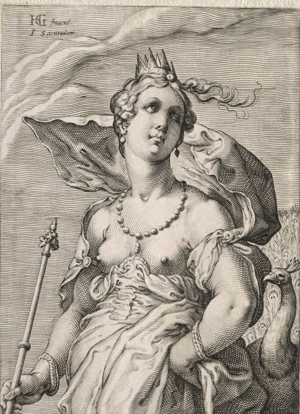 Juno by Jan Saenredam (Dutch, 1565–1607)