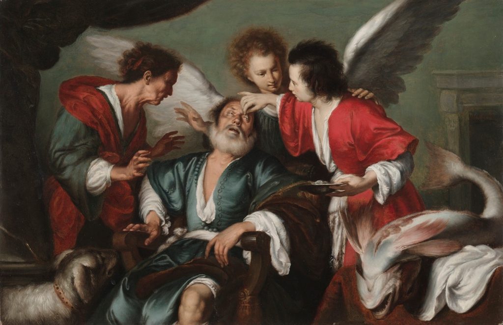 The Healing of Tobit by Bernardo Strozzi (Italian, 1581?-1644)
