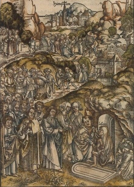 The Passion:  The Raising of Lazarus by Urs Graf the Elder (Swiss, c. 1485–1527/29)