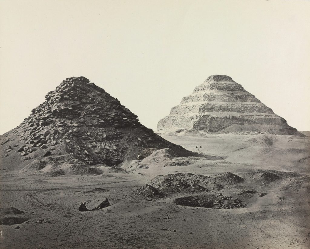 The Pyramids of Saqqara, from the Northeast by Francis Frith (British, 1822–1898)