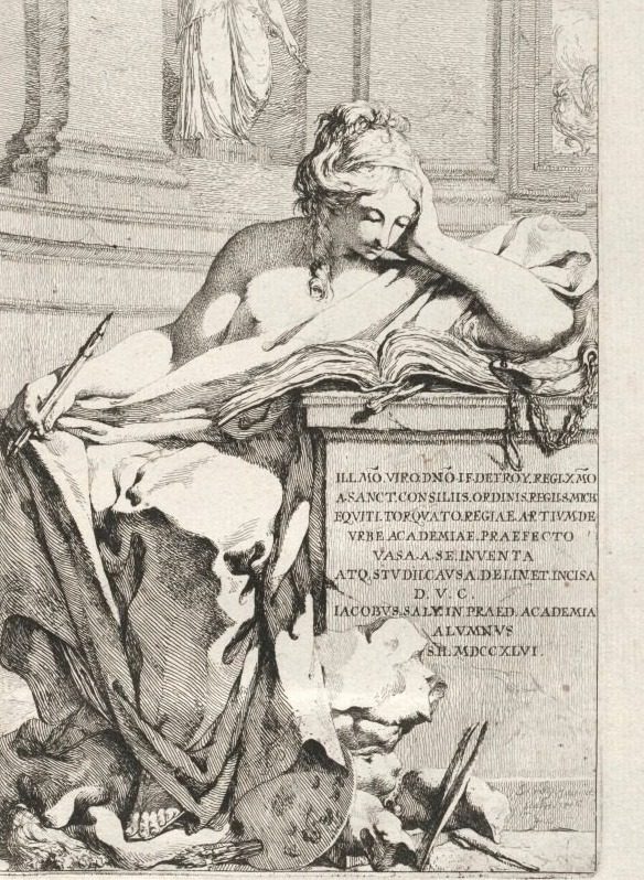 Suite of Vases:  Title Page by Jacques François Saly (French, 1717–1776)