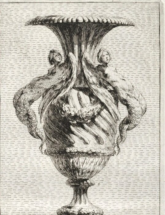 Suite of Vases:  Plate 4 by Jacques François Saly (French, 1717–1776)