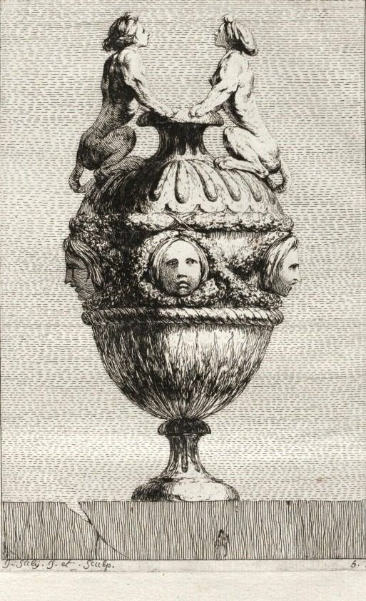 Suite of Vases:  Plate 5 by Jacques François Saly (French, 1717–1776)