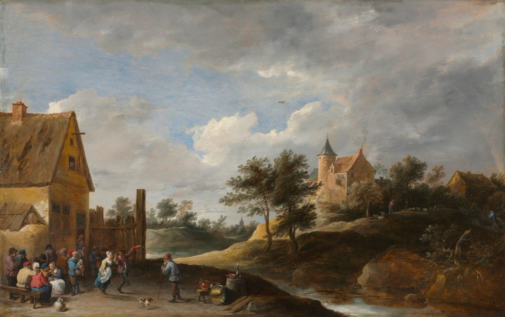 Landscape with Peasants Dancing by David Teniers (Flemish, 1610–1690)