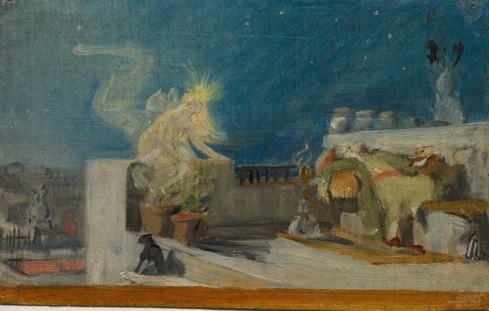 Sketch for "The Oriental Dream" by Jean Lecomte du Nouÿ (French, 1842–1923)
