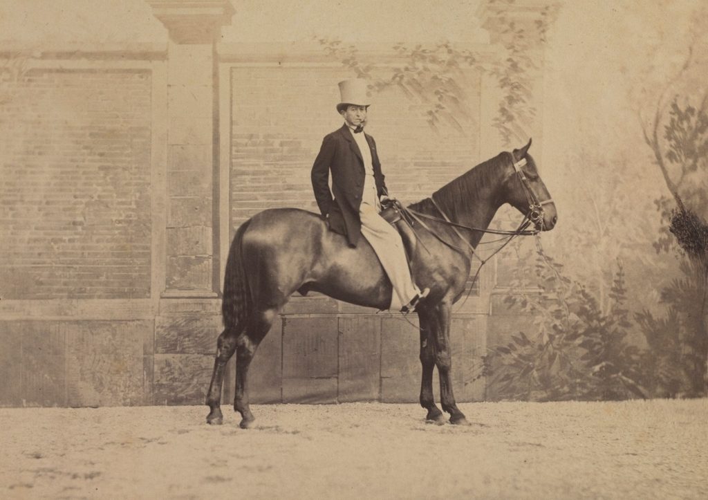 Man on a Horse by Nadar (French, 1820–1910)