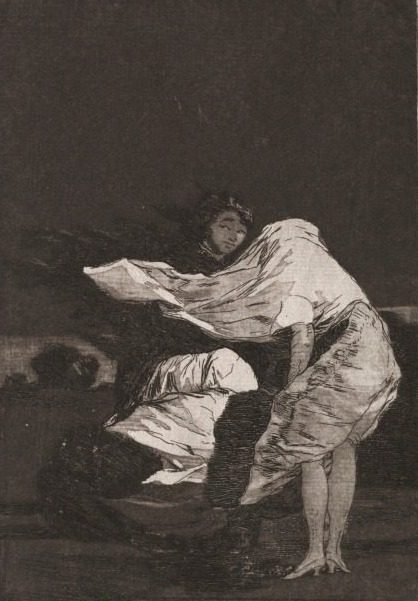 A Bad Night, Plate 36 by Francisco de Goya (Spanish, 1746–1828)
