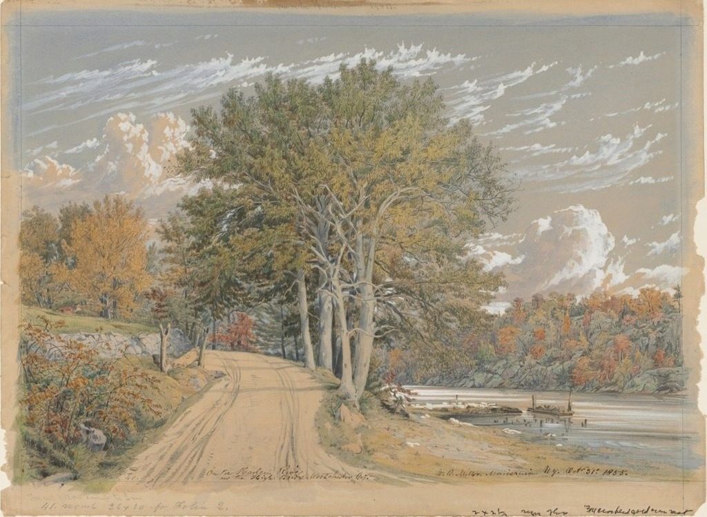 On the Harlem River by William Rickarby Miller (American, 1818–1893)
