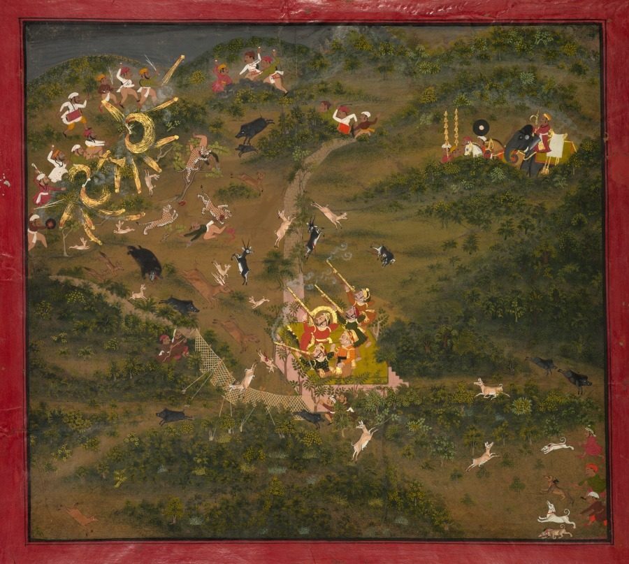 Maharana Jagat Singh II Hunting by Jugarsi, son of Jiva (Indian, active mid-1700s)