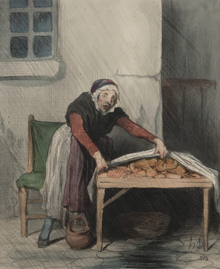 Every scalded fears cold water. by Honoré Daumier (French, 1808–1879)