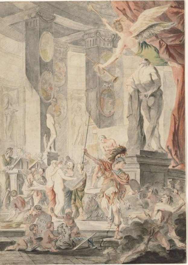 Ut Pictura Poesis by Charles-François Hutin (French, 1715–1776)