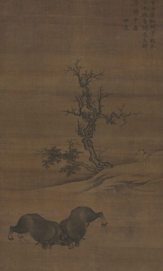 Herdboys and Buffalo in Landscape by Guo Min (Chinese, mid-late 1200s)