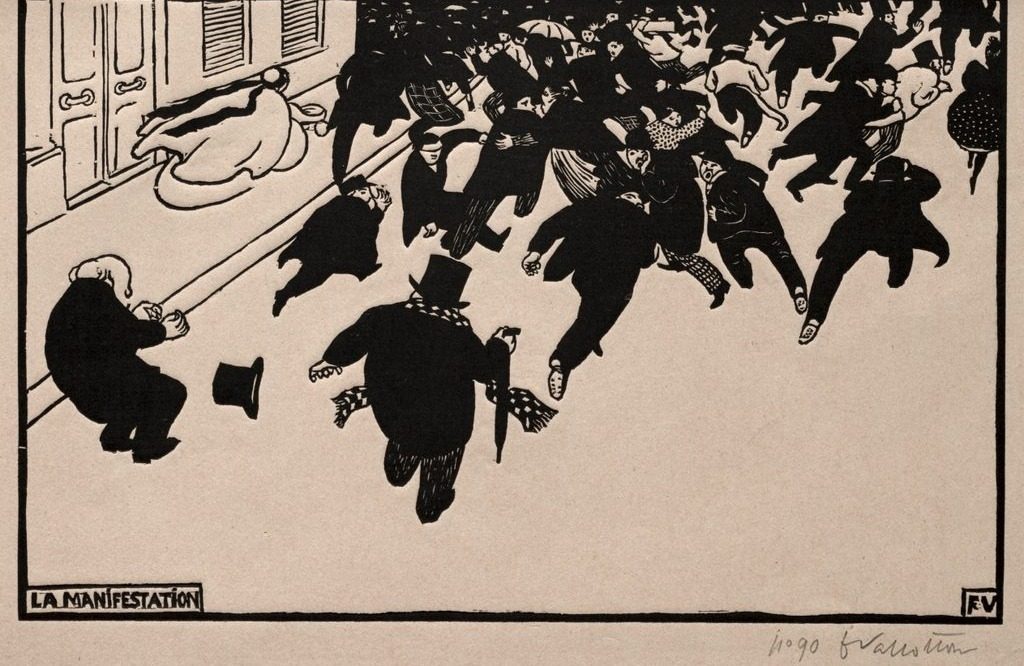 The Protest by Félix Vallotton (Swiss French, 1865–1925)