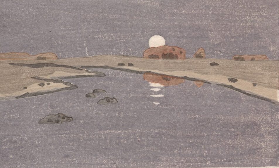 Moonrise by Arthur Wesley Dow (American, 1857–1922)