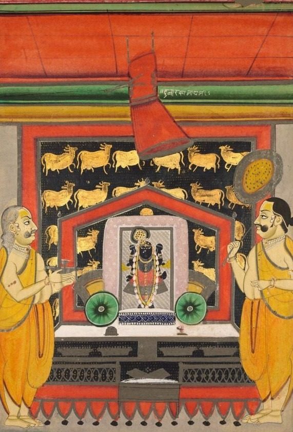 Worship of Dvaraka Nathji at Kankroli