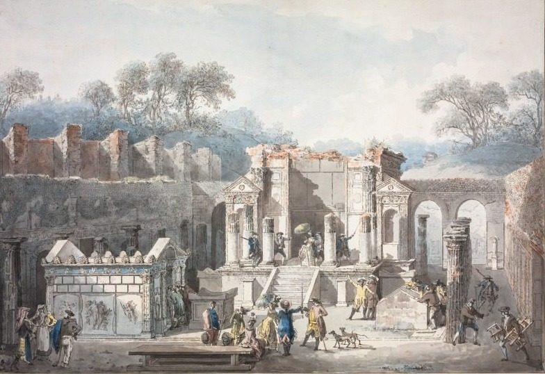 The Temple of Isis at Pompeii by Francesco Piranesi (Italian, 1758–1810)