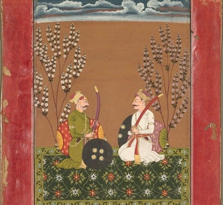 Surmananda Ragaputra of Hindol, from a Ragamala