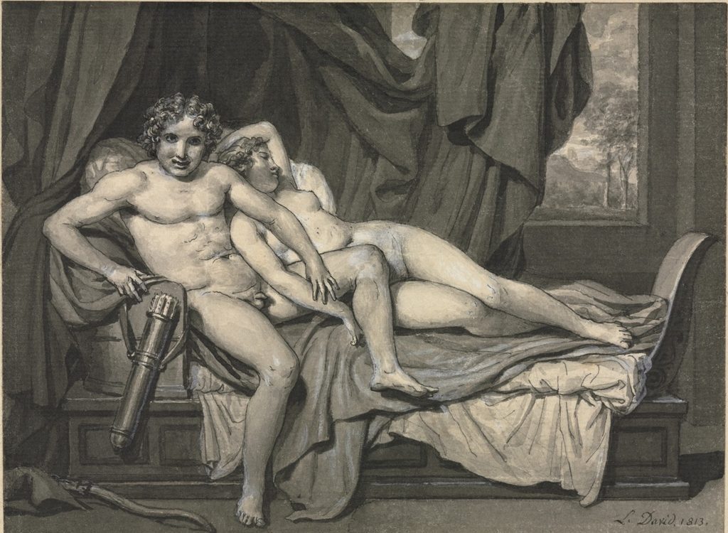 Cupid and Psyche by Jacques-Louis David (French, 1748–1825)