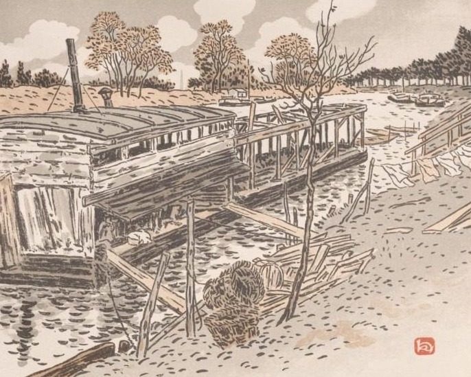 From Bas-Meudon, Old Lavoir by Henri Rivière (French, 1864–1951)