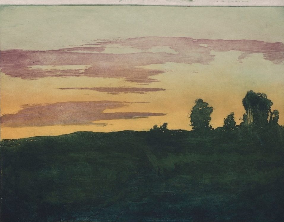 The Yellow Evening by Georges Godin (French)
