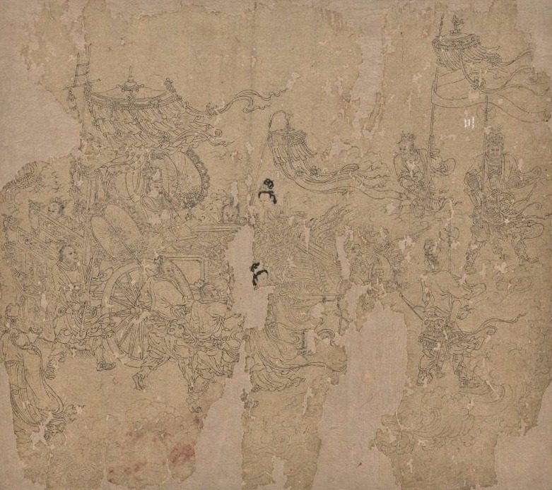 Album of Daoist and Buddhist Themes: Procession of Daoist Deities: Leaf 3