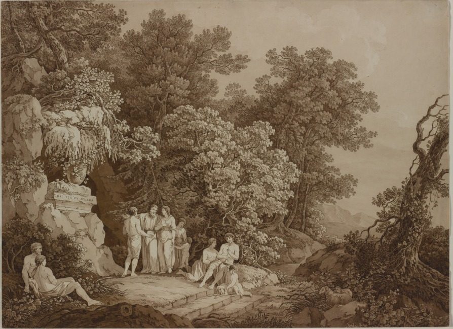 I was also in Arcadia (Kai ego en Arkadia) by Adrian Zingg (Swiss, 1734–1816)