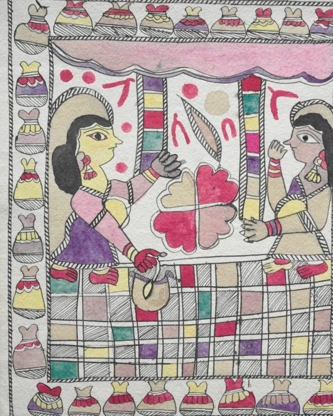 Two Women facing each other