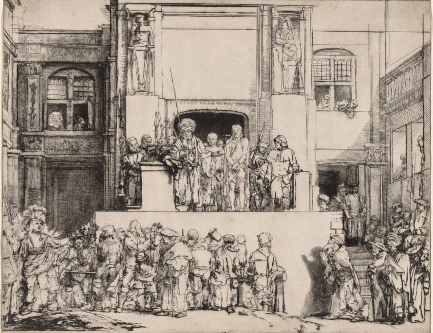 Ecce Homo. Christ Presented to the People by Rembrandt van Rijn (Dutch, 1606–1669)
