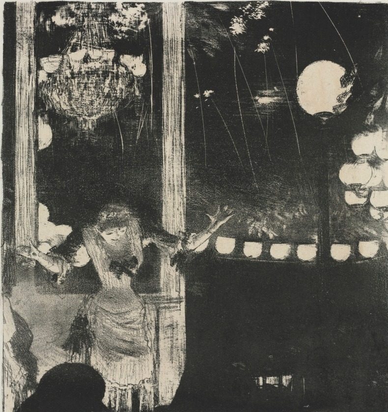 Mlle Bécat at the Café des Ambassadeurs by Edgar Degas (French, 1834–1917)