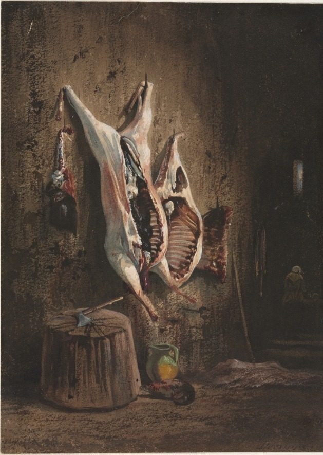 Carcasses by Alexandre-Gabriel Decamps (French, 1803–1860)