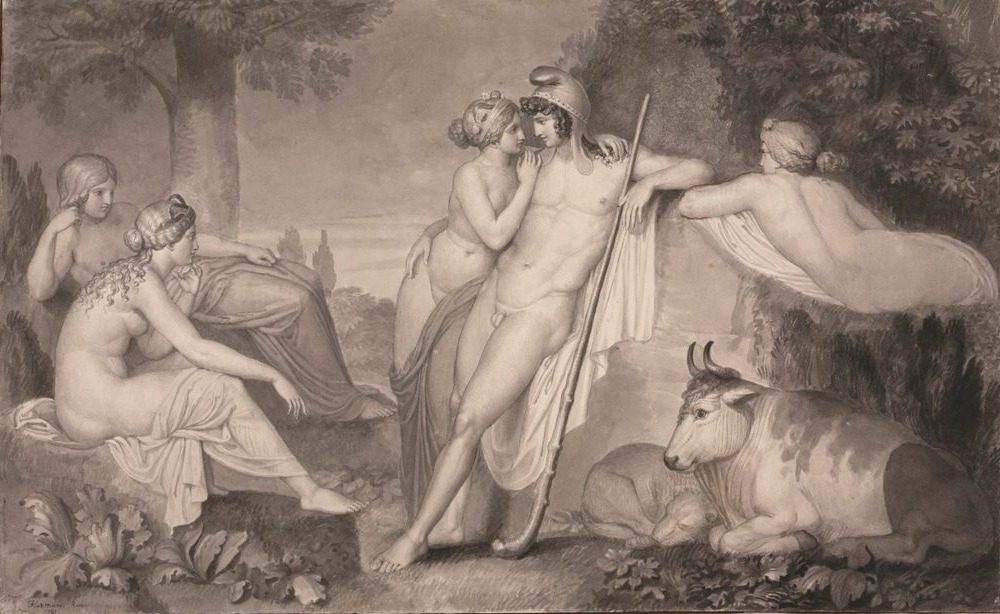 Paris and Oenone by John Flaxman (British, 1755–1826)