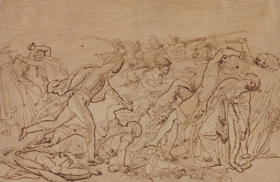 Study for "The Revolt of Cairo" by Anne-Louis Girodet de Roucy-Trioson (French, 1767–1824)
