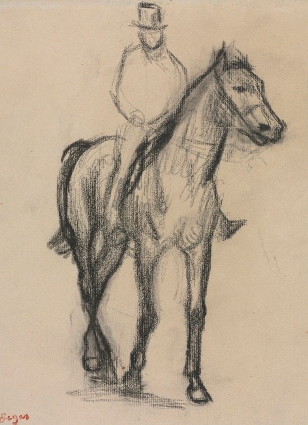 Horse and Rider by Edgar Degas (French, 1834–1917)