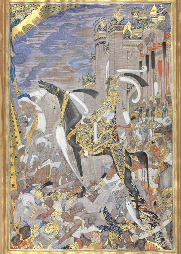 Victorious Army Entering City After Siege