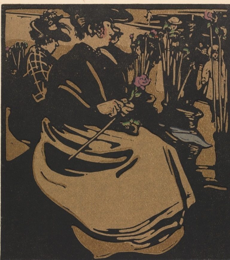 London Types: Flower Girl by William Nicholson (British, 1872–1949)