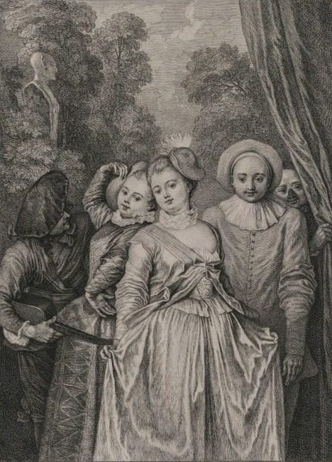 The Clothes are Italian by Jean-Antoine Watteau (French, 1684–1721)
