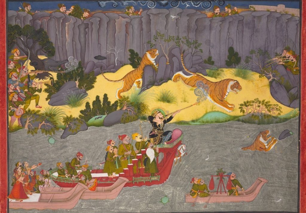 Tiger Hunt of Raja Ram Singh II