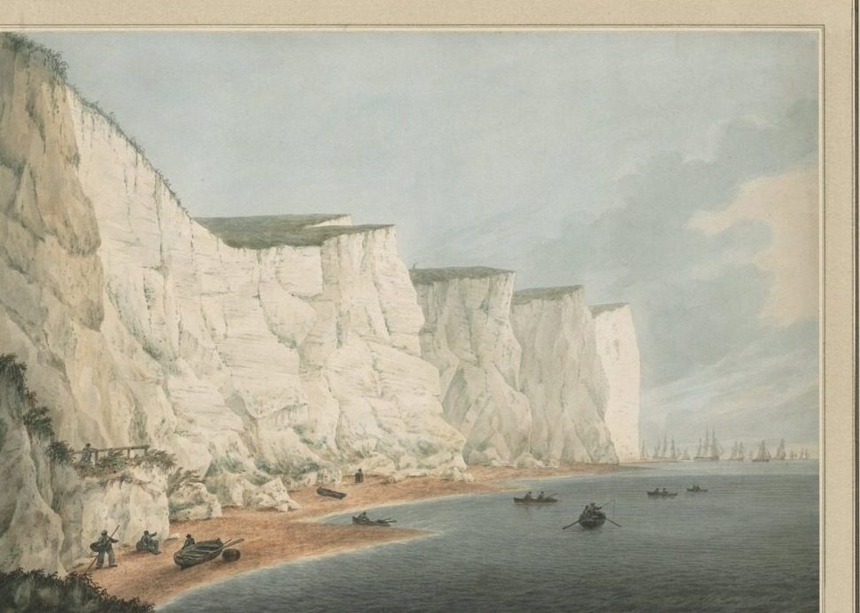 The Fleet Off the Coast, Beachy Head by Samuel Atkins (British, 1760–1810)