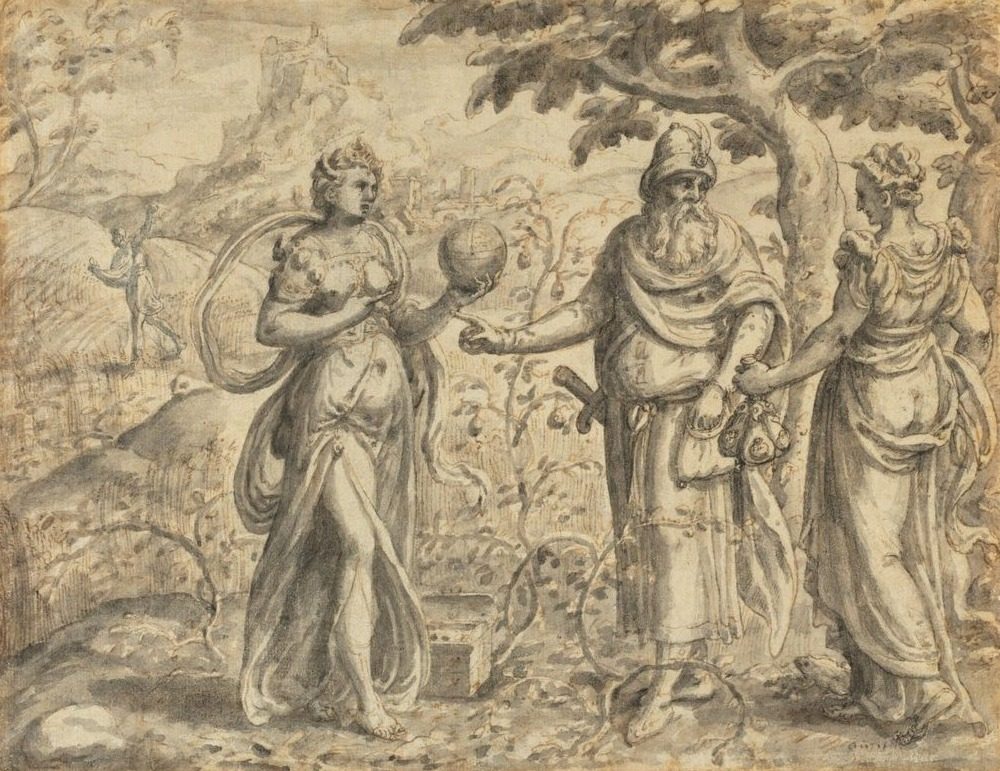 The Seed Received among the Thorns, from the Parable of the Sower by Gerard P. van Groningen (Netherlandish, active late 1500s)