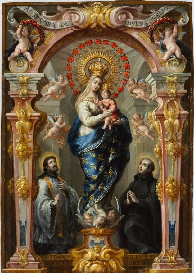 Our Lady of Good Counsel by Bartolomé Pérez (Spanish, 1634–1693)
