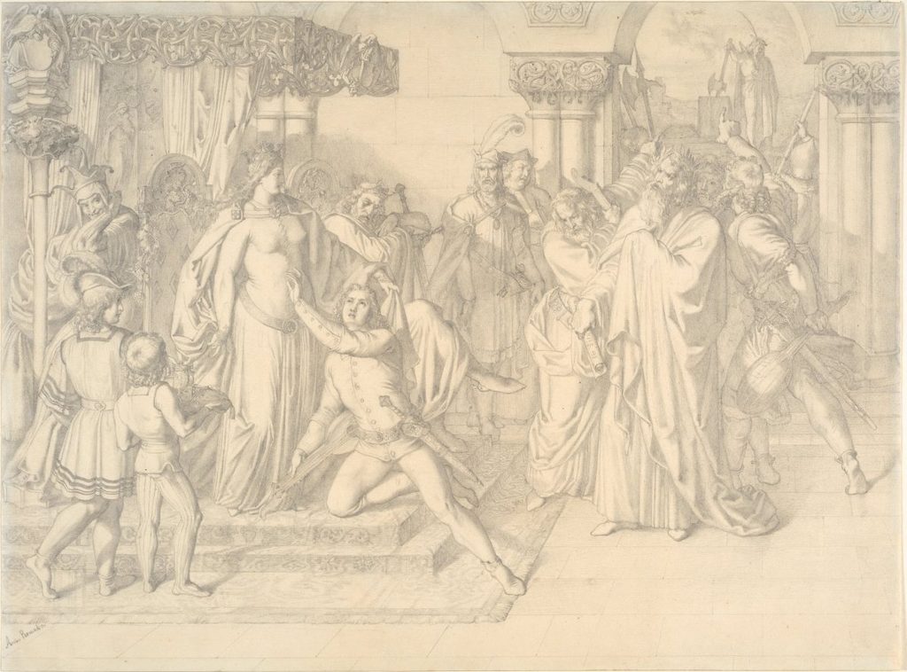 Singers' Contest on the Wartburg by Anton Romako (Austrian, 1832–1889)