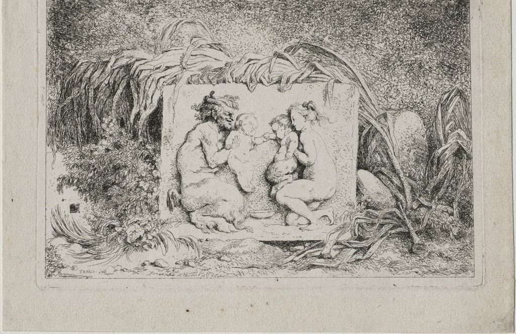 Bacchanales: The Satyr's Family by Jean-Honoré Fragonard (French, 1732–1806)