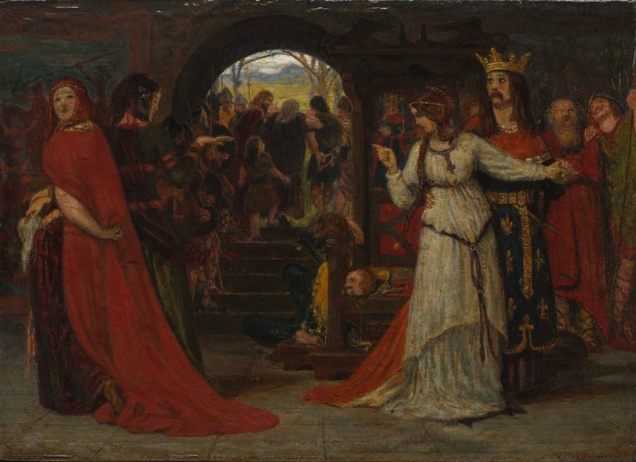 Cordelia Parting from her Sisters by Ford Madox Brown (British, 1821–1893)