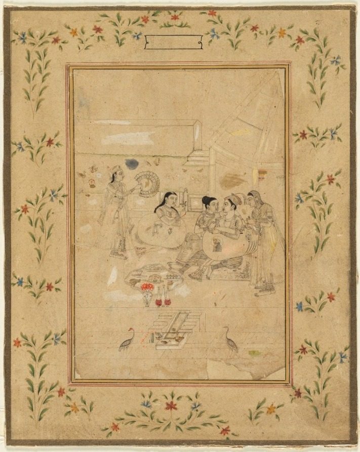 Women playing at cross-dressing