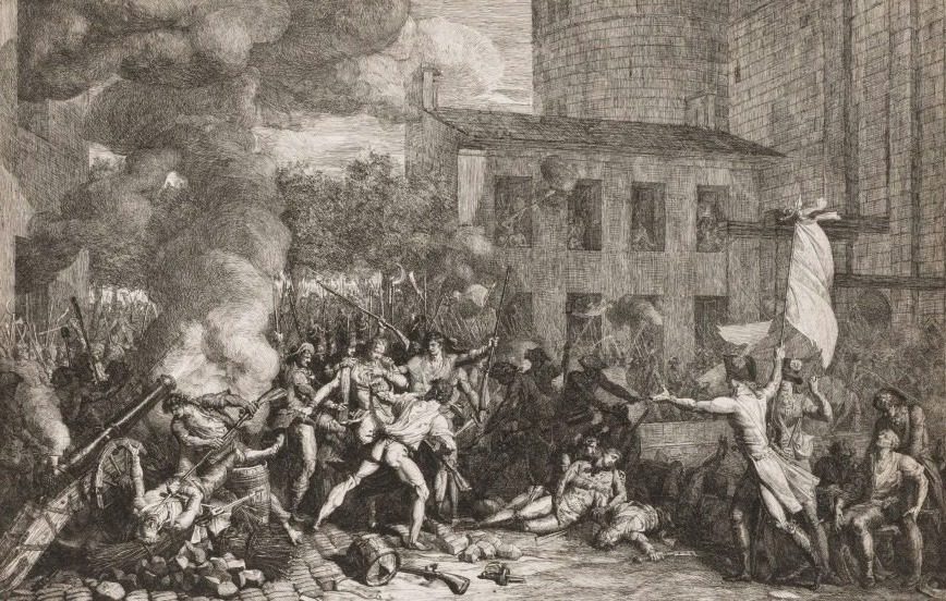 The Storming of the Bastille, July 14, 1789 by Charles Thévenin (French, 1764–1838)