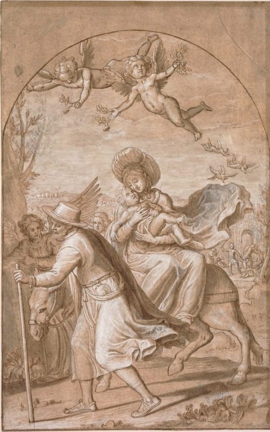 The Flight into Egypt by Gregorio Pagani (Italian, 1558–1605)